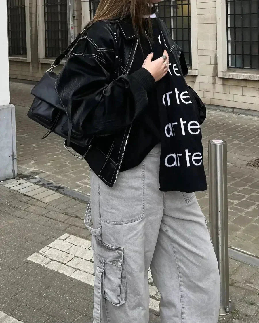 Évoque | Leren bomberjack voor dames en heren – tijdloos oversized model