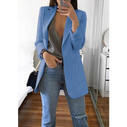 Élanor | Lange damesblazer met elegante pasvorm