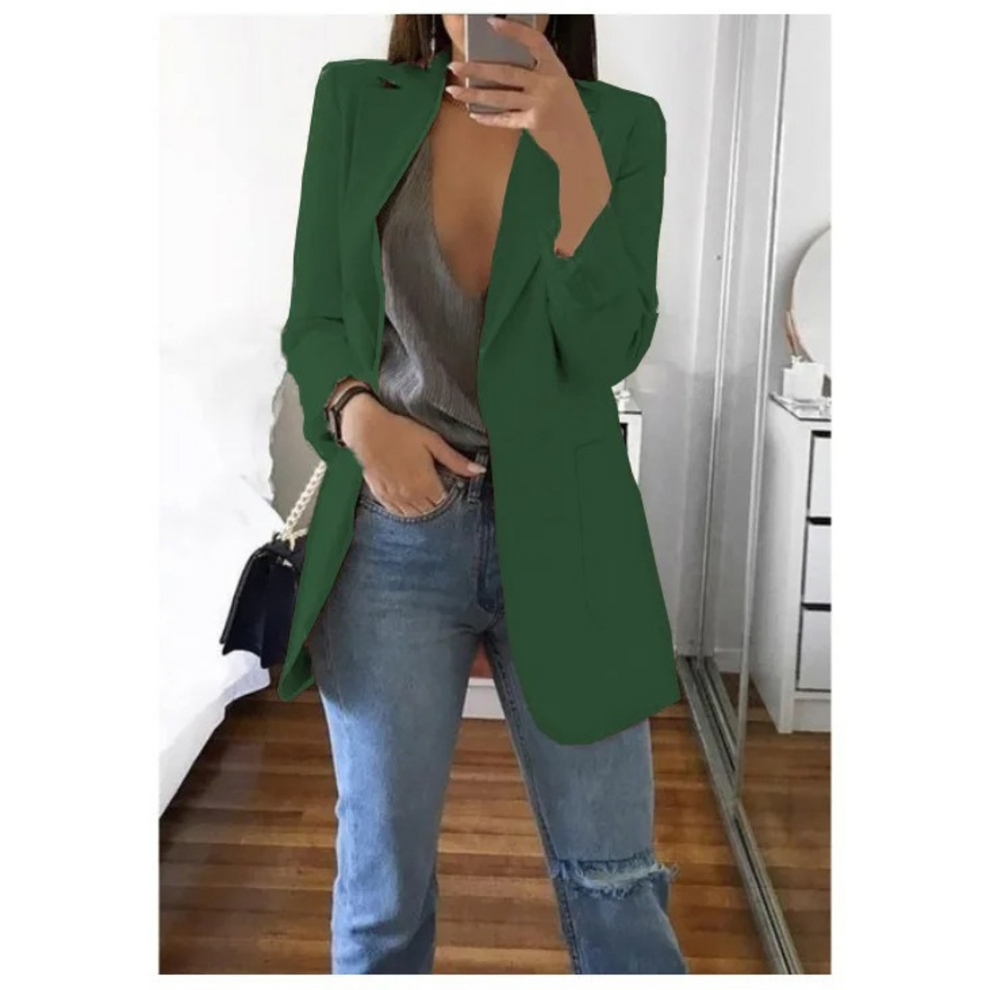 Élanor | Lange damesblazer met elegante pasvorm