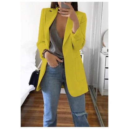 Élanor | Lange damesblazer met elegante pasvorm