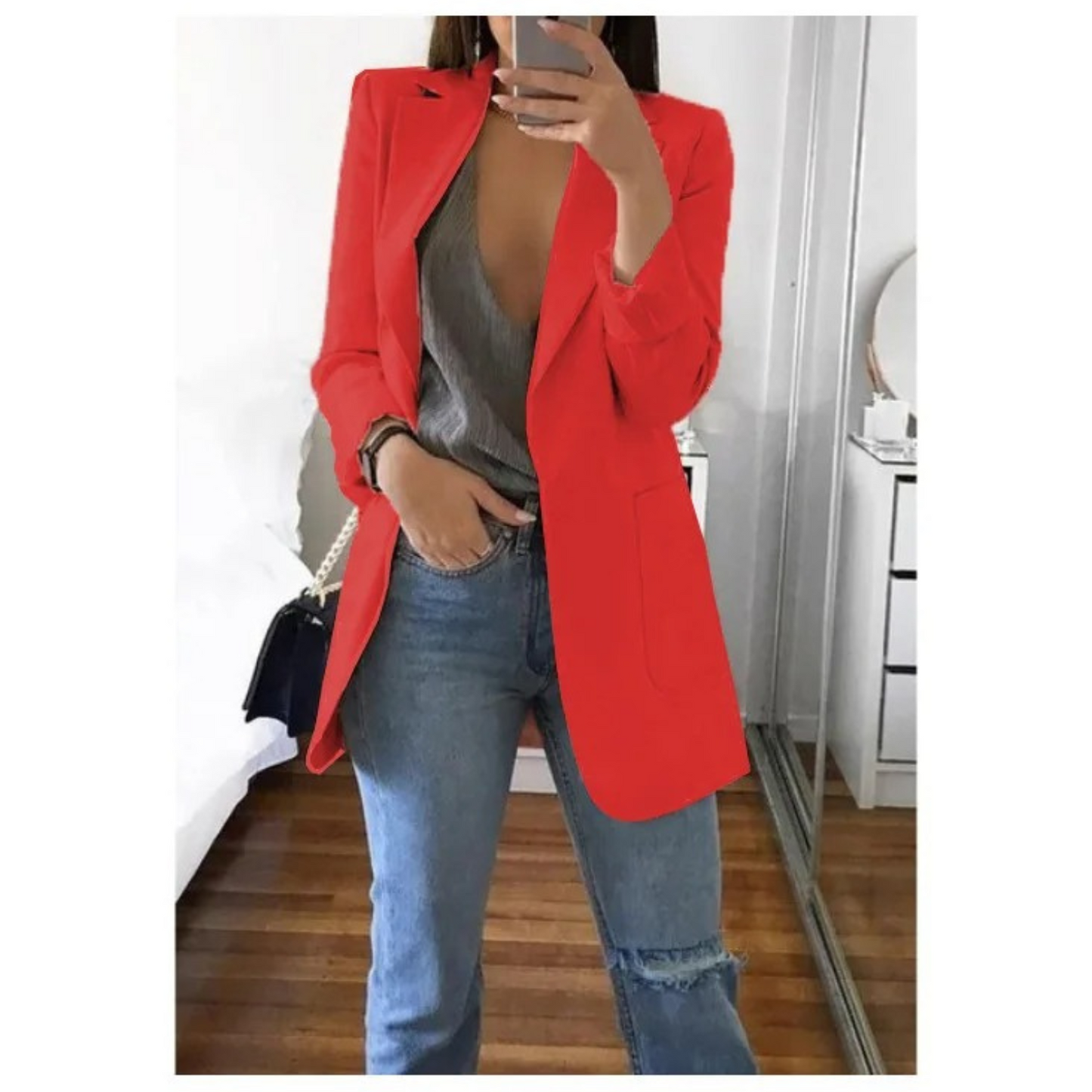Élanor | Lange damesblazer met elegante pasvorm
