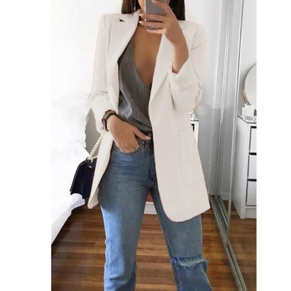 Élanor | Lange damesblazer met elegante pasvorm