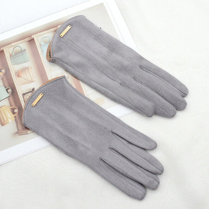 Élanor | Klassieke suède handschoenen met kasjmier voering