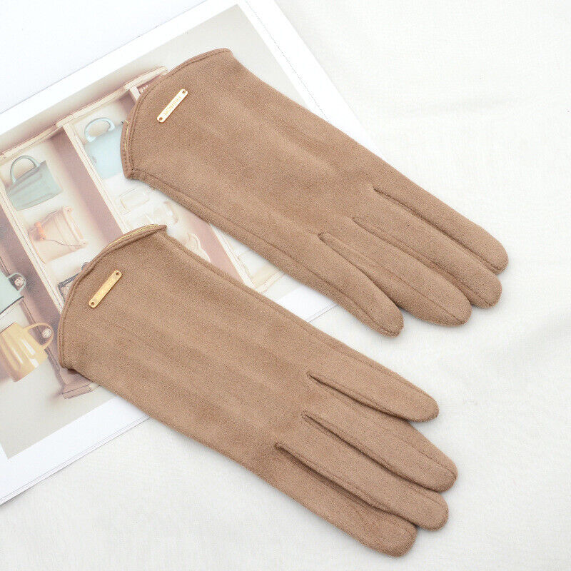 Élanor | Klassieke suède handschoenen met kasjmier voering