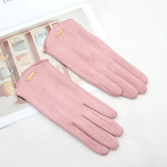 Élanor | Klassieke suède handschoenen met kasjmier voering