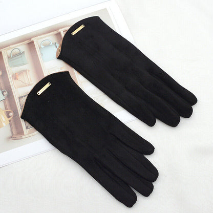 Élanor | Klassieke suède handschoenen met kasjmier voering