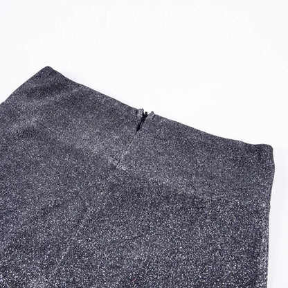 Évoque | Dames hoge taille broek met glanzende pailletten
