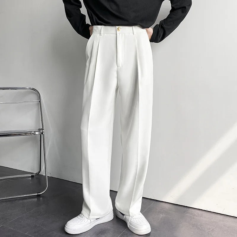Monde Slim Fit Pantalon voor Heren met Steekzakken – Polyester
