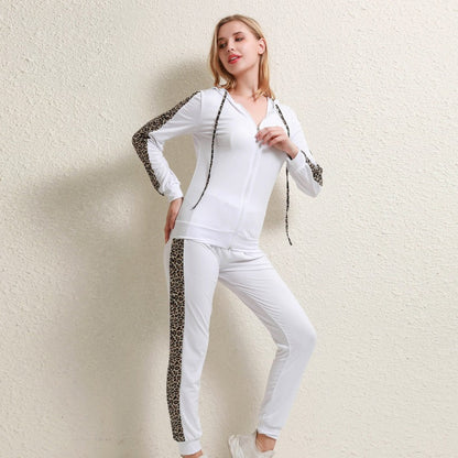 Veloria Casual Joggingpak voor Dames – Tweedelige Set met Broek en Vest