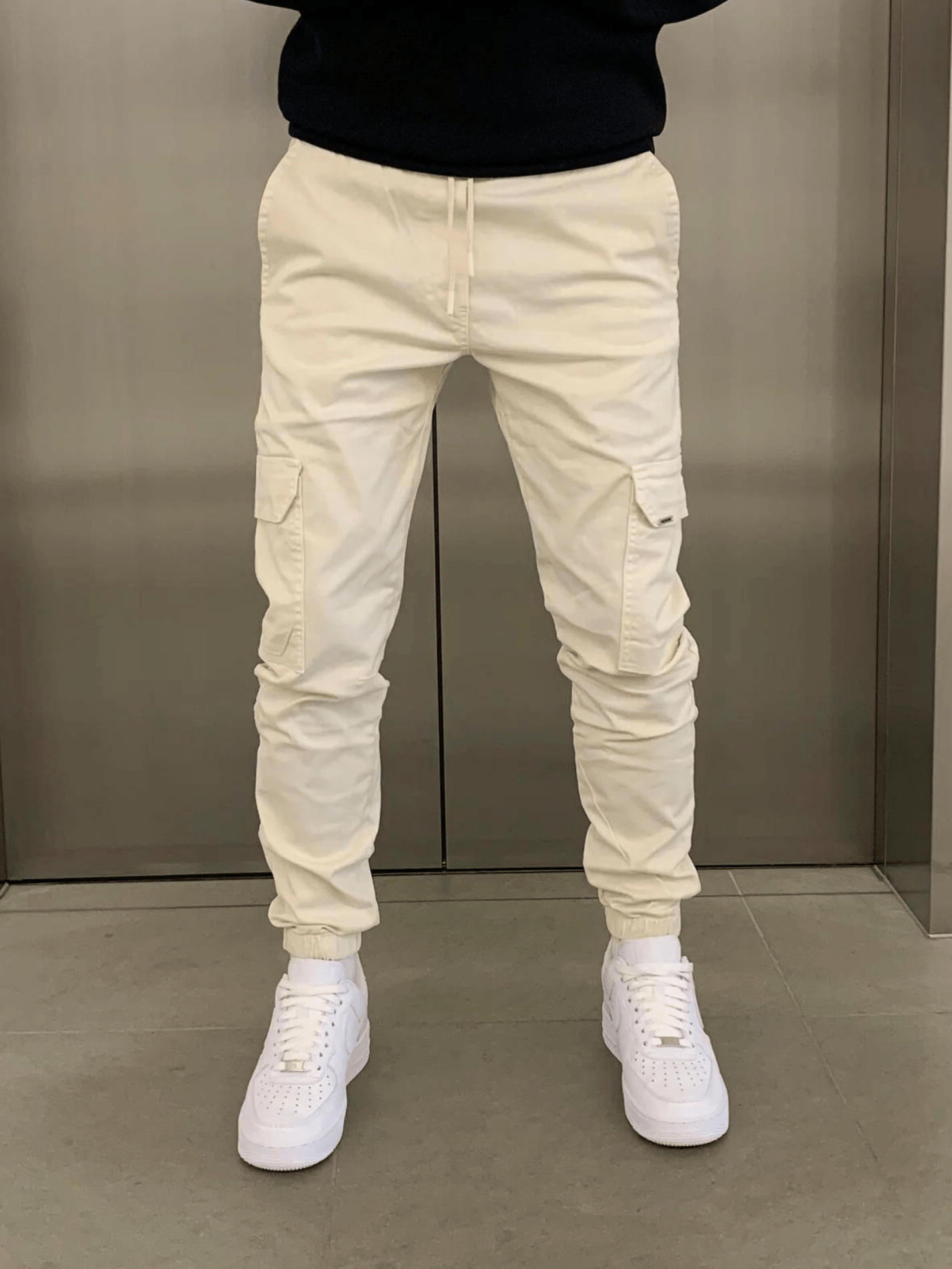 Veloria | Cargo Jogger Broek met Elastische Taille en Functionele Zakken