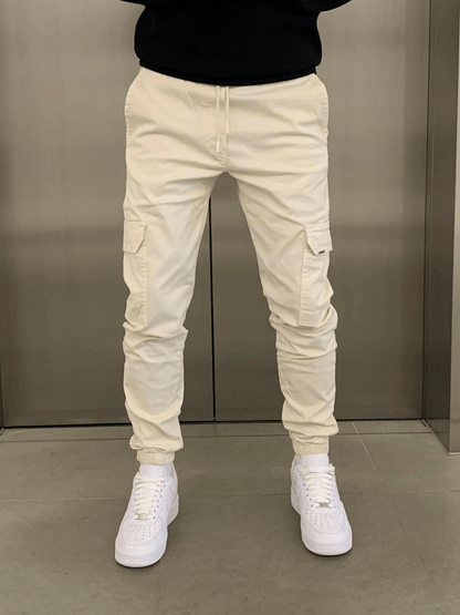 Veloria | Cargo Jogger Broek met Elastische Taille en Functionele Zakken