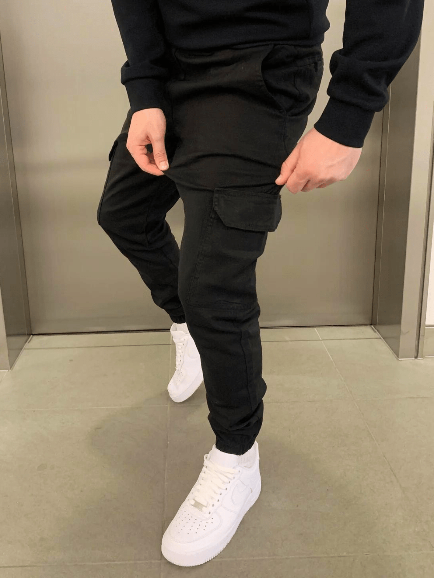 Veloria | Cargo Jogger Broek met Elastische Taille en Functionele Zakken