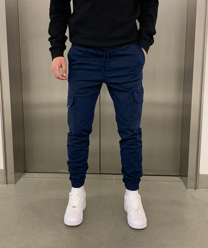 Veloria | Cargo Jogger Broek met Elastische Taille en Functionele Zakken