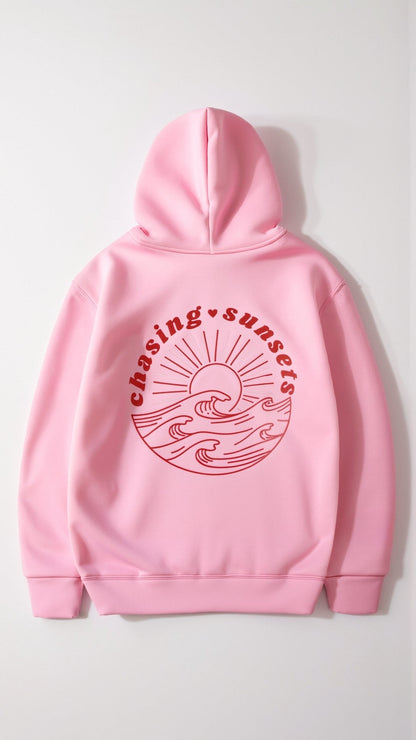 Élanor Geborduurde Hoodie met Tropisch Rugmotief – Unisex Kapuzenpullover