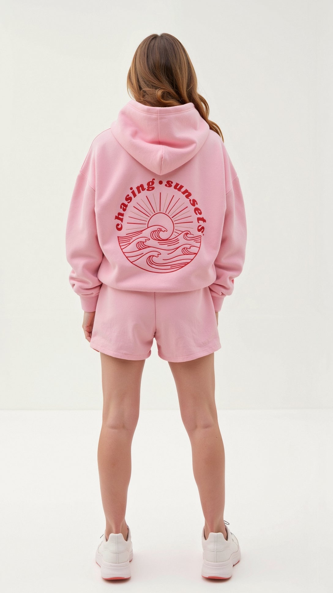 Élanor Geborduurde Hoodie met Tropisch Rugmotief – Unisex Kapuzenpullover