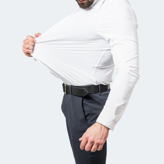 Élanor Strijkvrij Stretch Overhemd – Heren Klassiek Comfort Fit