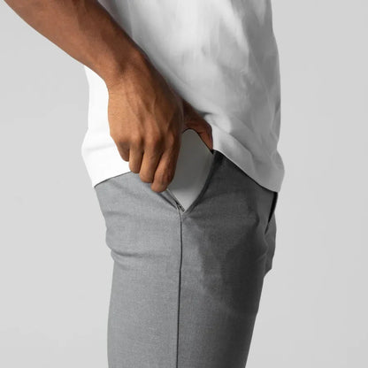 Évoque Slim-Fit Chino Broek voor Heren – Elegante Stretch Katoen