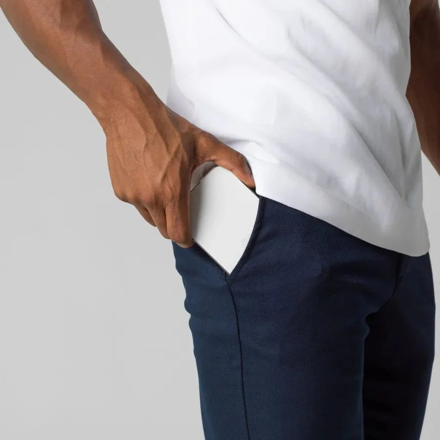 Évoque Slim-Fit Chino Broek voor Heren – Elegante Stretch Katoen