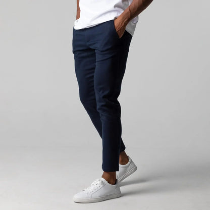 Évoque Slim-Fit Chino Broek voor Heren – Elegante Stretch Katoen
