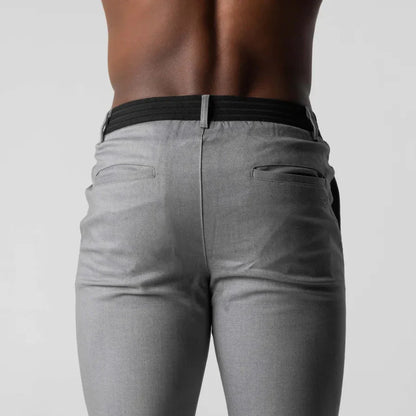 Évoque Slim-Fit Chino Broek voor Heren – Elegante Stretch Katoen