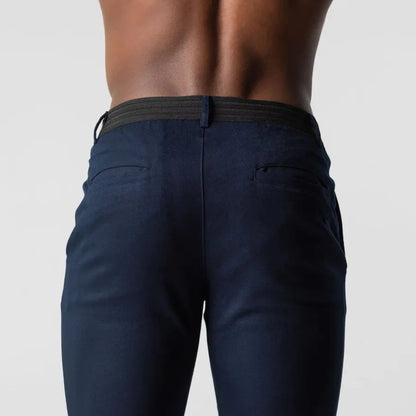 Évoque Slim-Fit Chino Broek voor Heren – Elegante Stretch Katoen