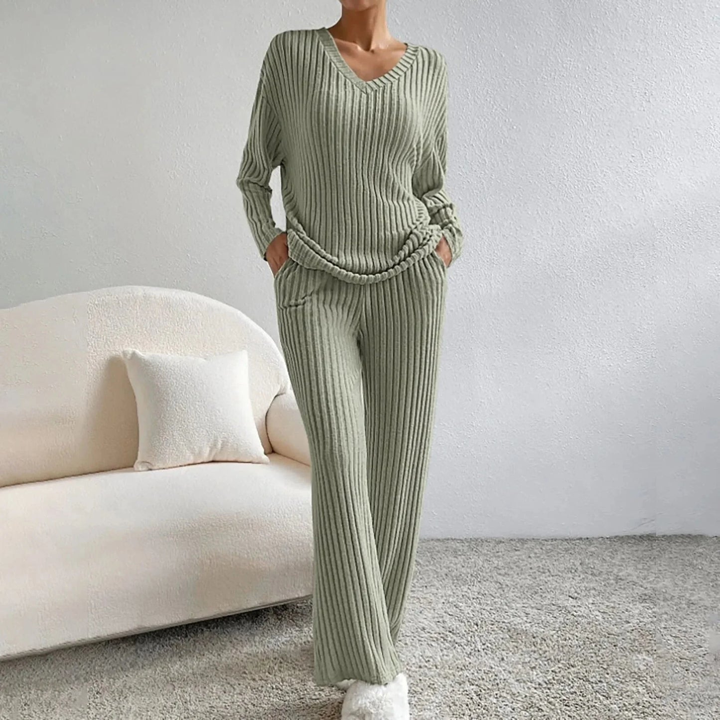 Élanor Tweedelige Lounge-Set Dames – Comfortabele Loungewear met Losse Pasvorm