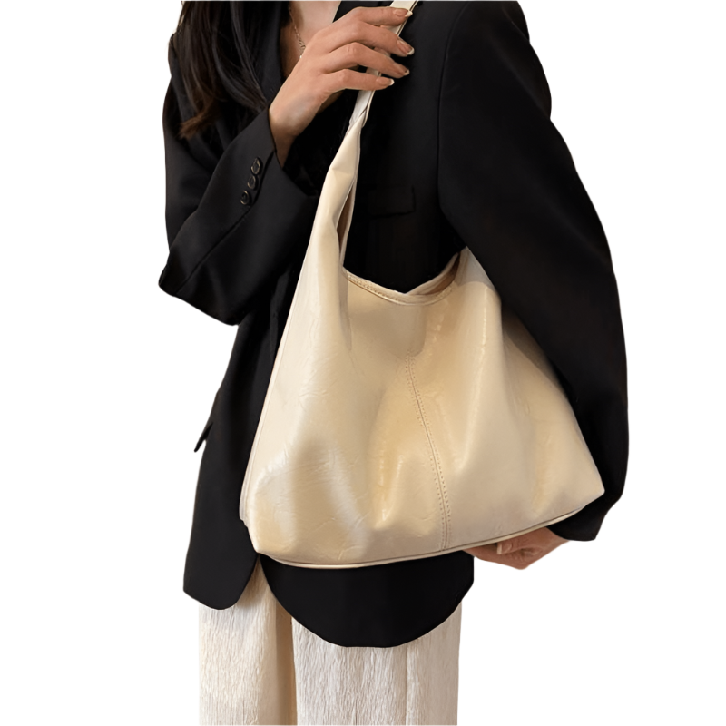 Monde Vintage Schoudertas – Kunstleer – 27x37x11 cm – Verstelbare Riem