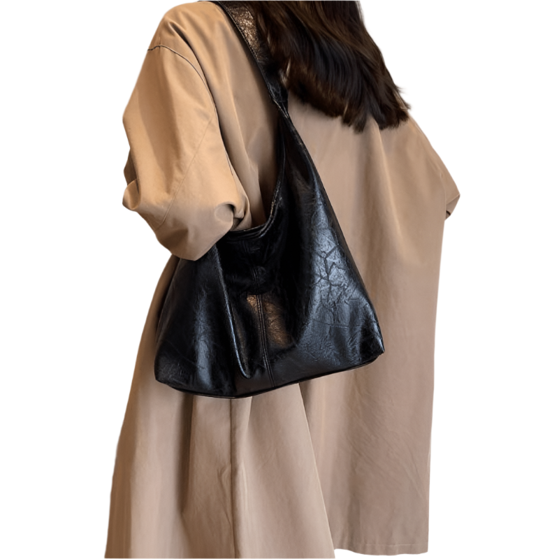 Monde Vintage Schoudertas – Kunstleer – 27x37x11 cm – Verstelbare Riem