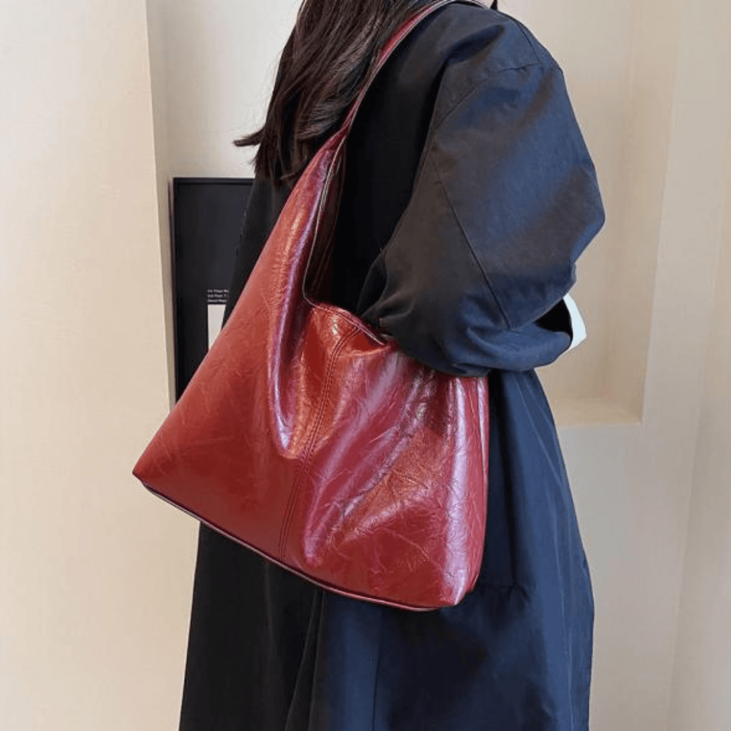 Élanor Vintage Schoudertas – Ruime Dames Handtas met Tijdloze Elegantie