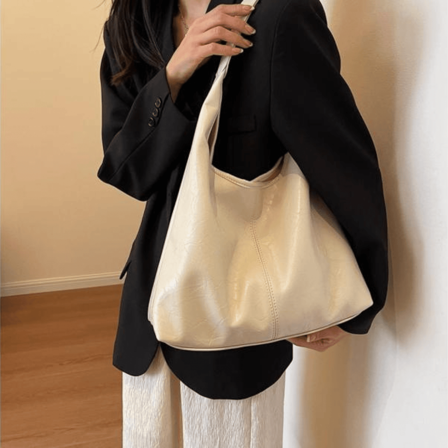 Élanor Vintage Schoudertas – Ruime Dames Handtas met Tijdloze Elegantie