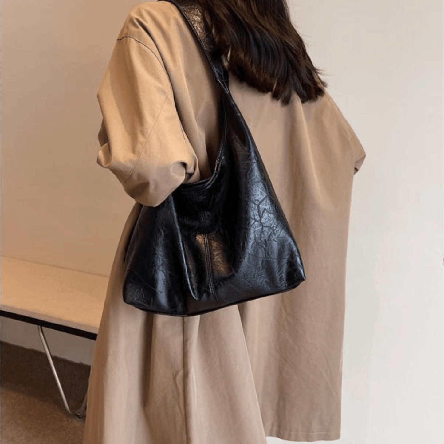 Élanor Vintage Schoudertas – Ruime Dames Handtas met Tijdloze Elegantie