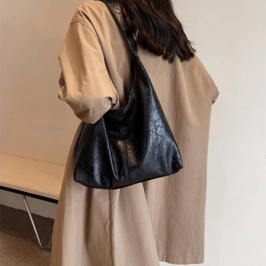 Élanor Vintage Schoudertas – Ruime Dames Handtas met Tijdloze Elegantie
