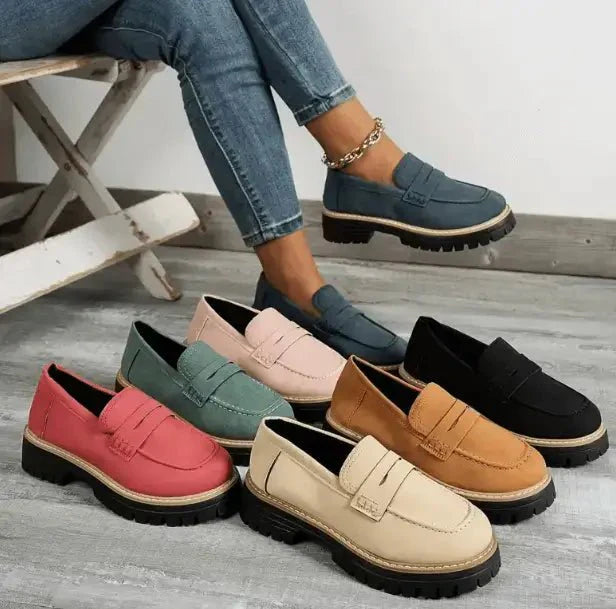 Évoque | Chunky loafers met dikke zool en tijdloos penny-ontwerp voor dames