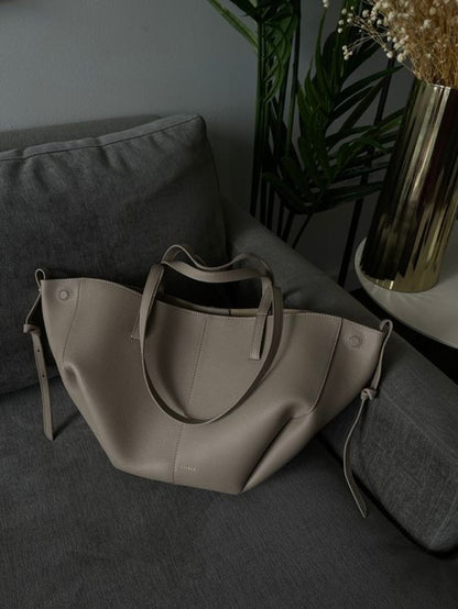 Veloria Vintage Leren Dames Tote Bag met Magnetische Sluiting – Ruim en Stijlvol