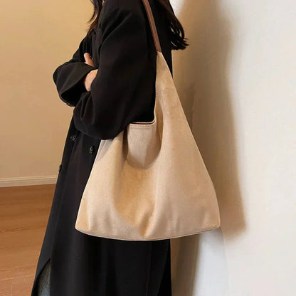 Sereno Luxe Suède Tote Tas voor Dames – Ruim en Elegant Handmodel