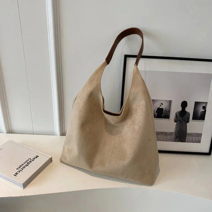 Sereno Luxe Suède Tote Tas voor Dames – Ruim en Elegant Handmodel