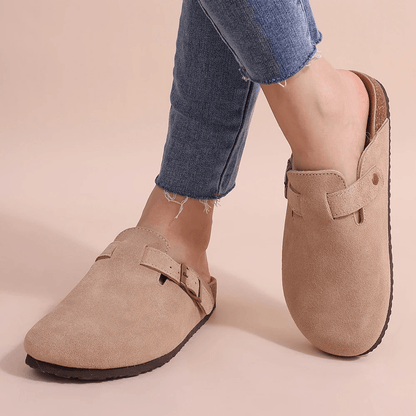 Reverie Suède Leren Mulesandalen voor Dames – Elegant en Stijlvol Design