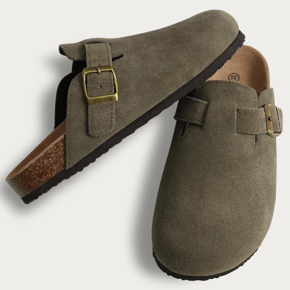 Reverie Suède Leren Mulesandalen voor Dames – Elegant en Stijlvol Design