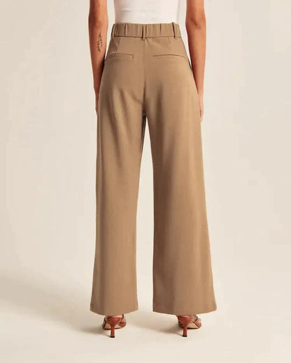 Élanor | Hoge Taille Wijde Pijp Broek voor Dames