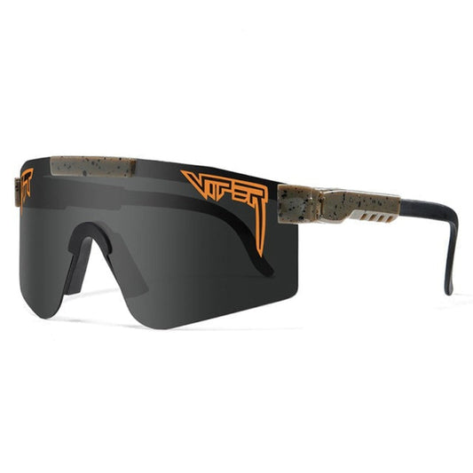 Monde Sportieve zonnebril met UV400 bescherming – Viper stijl – Gepolariseerde lenzen – Unisex – Verstelbare pasvorm – Polycarbonaat