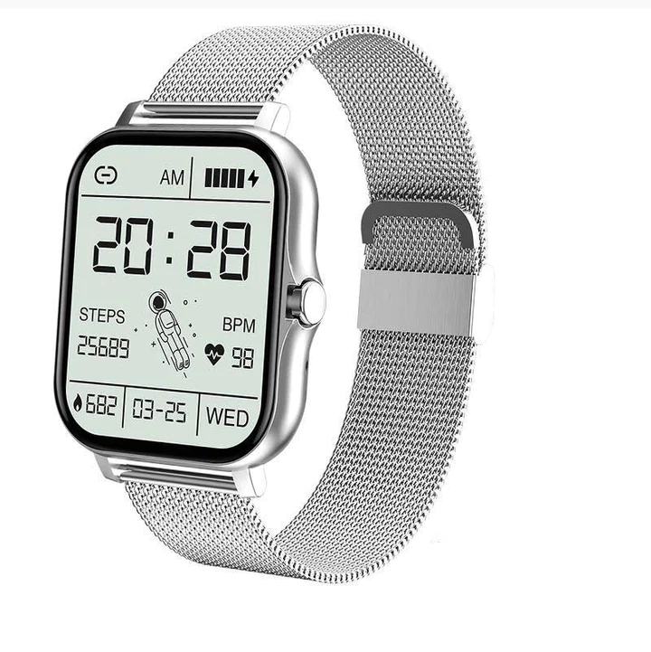 Seljo Dames smartwatch digitaal – waterdicht, Bluetooth, gezondheids- en fitnessfunctie