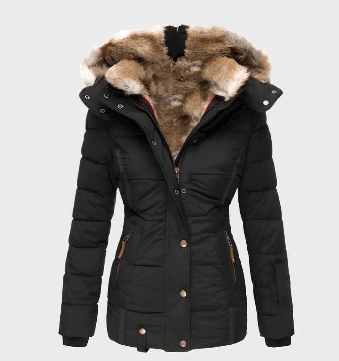 Veloria Slim Fit Dames Winterjas met Capuchon – Waterafstotend en Ademend