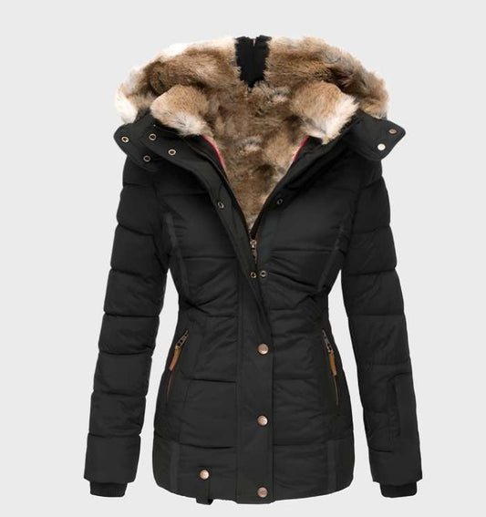 Veloria Slim Fit Dames Winterjas met Capuchon – Waterafstotend en Ademend