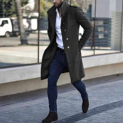 Évoque Heren Trenchcoat van Katoenmix met Klassiek Ontwerp