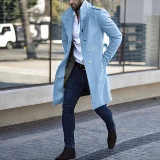 Évoque Heren Trenchcoat van Katoenmix met Klassiek Ontwerp
