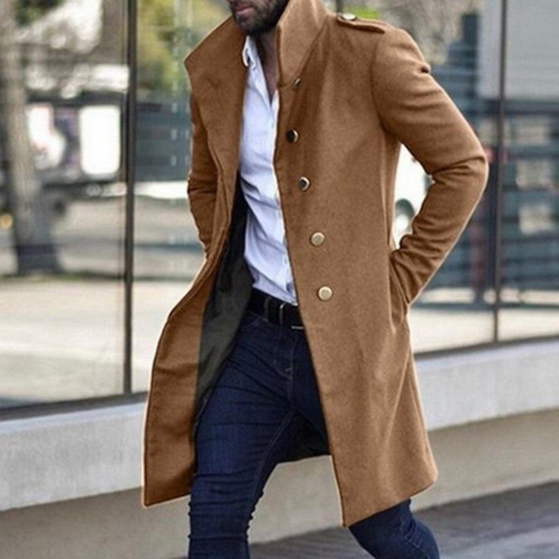 Évoque Heren Trenchcoat van Katoenmix met Klassiek Ontwerp