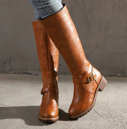 Aurevo Elegante Dameslaarzen met Antislip Zool en Verwijderbaar Voetbed