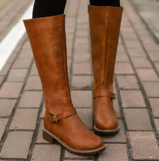 Aurevo Elegante Dameslaarzen met Antislip Zool en Verwijderbaar Voetbed