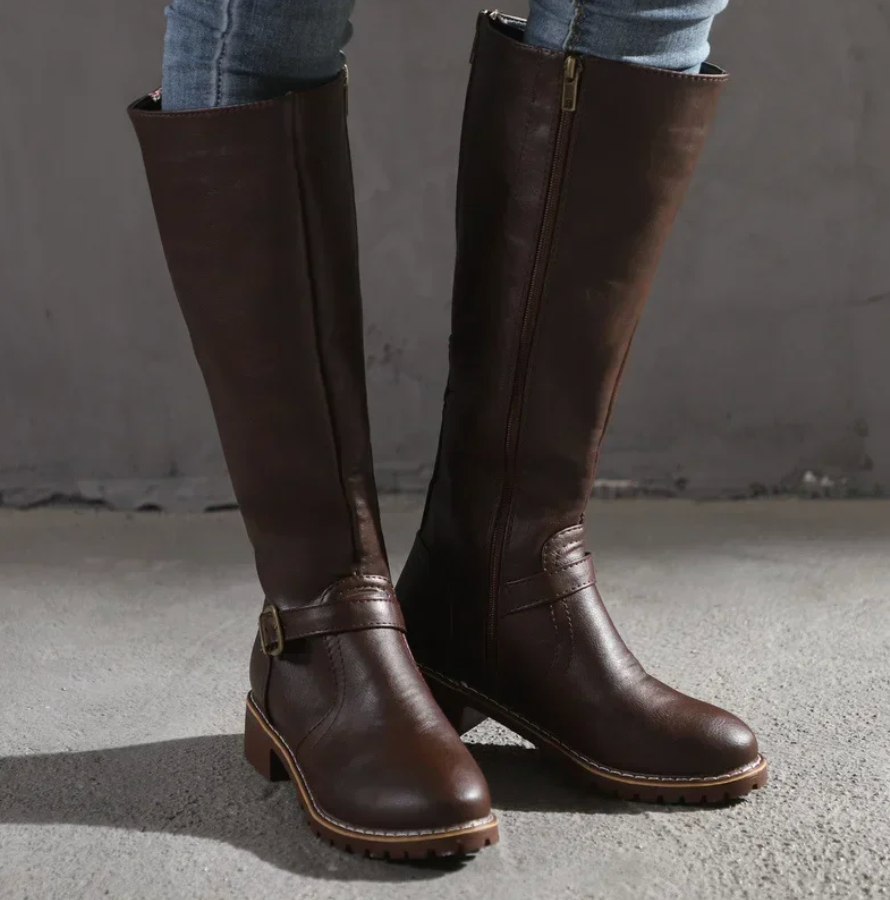 Aurevo Elegante Dameslaarzen met Antislip Zool en Verwijderbaar Voetbed