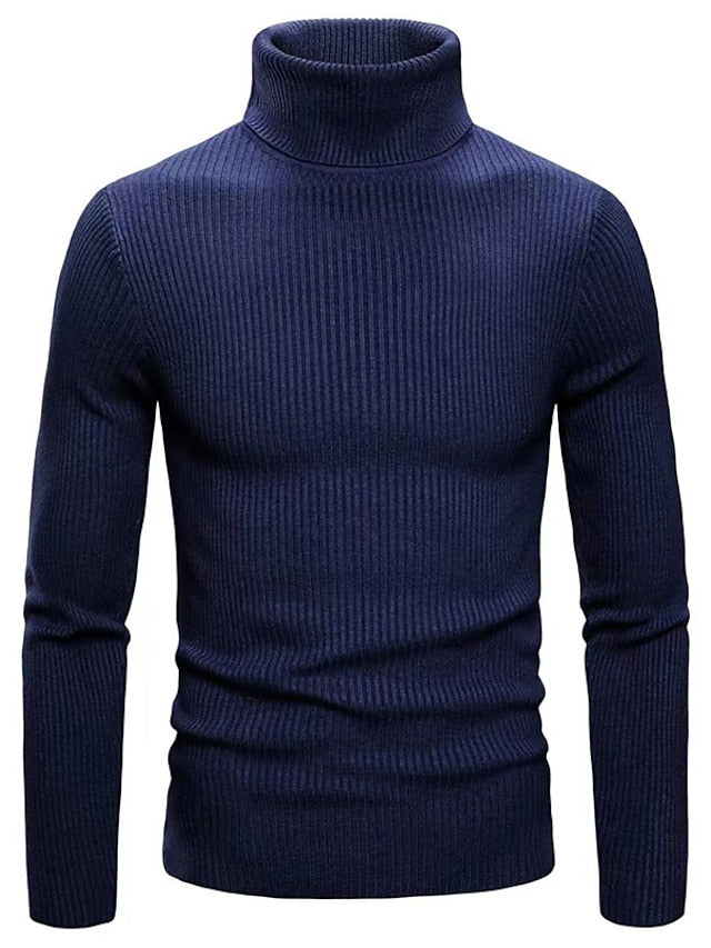 Élanor Heren Trui van Wol – Luxe Italiaanse Gebreide Sweater met Kraag